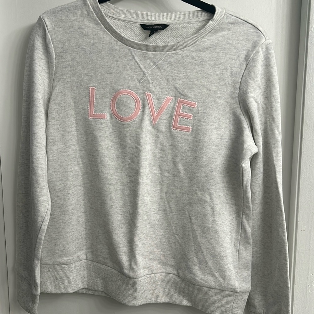 Banana republic sweater size small light gray